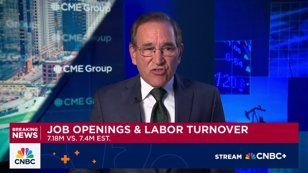 Job openings and labor turnover surprises to downside