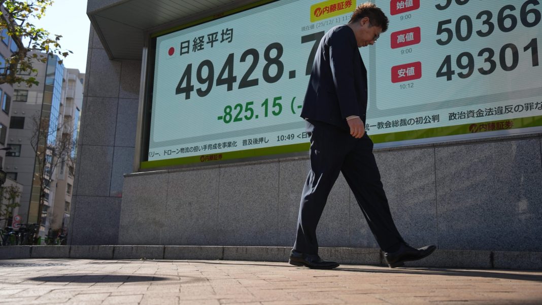 US futures slip and Asian stocks are mixed, while oil prices surge more than $1 a barrel