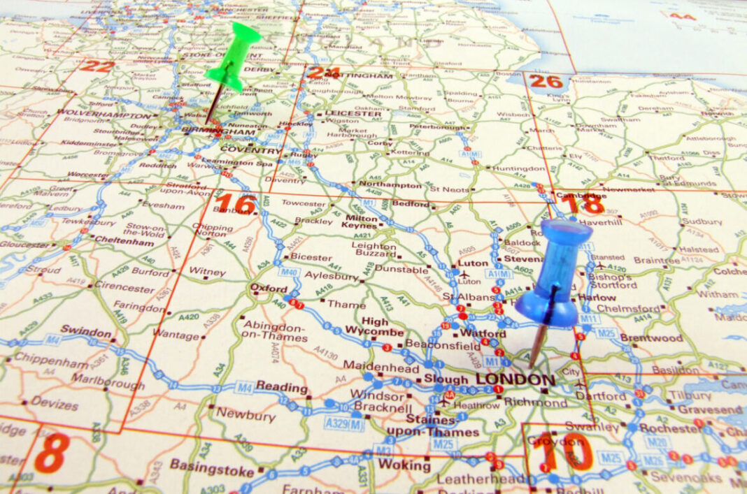 Travel Destination London to Birmingham