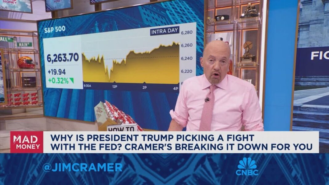 Long-term interest rates went up on news Pres. Trump wanted to fire Fed Chair Powell: Jim Cramer