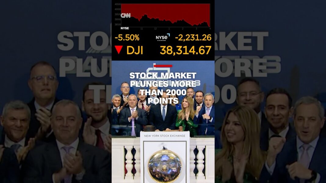 Stock market plunges more than 2000 points