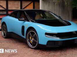 Ferrari shares slump after it unveils first fully electric car