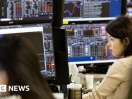 Stock market jitters remain amid tech fears and renewed Middle East attacks