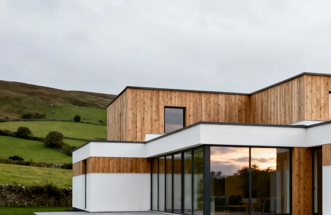Modern design properties listed across England and Scotland