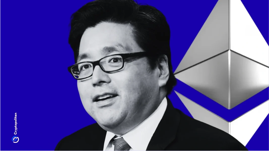 Tom Lee bets Ethereum’s comeback on the rise of AI