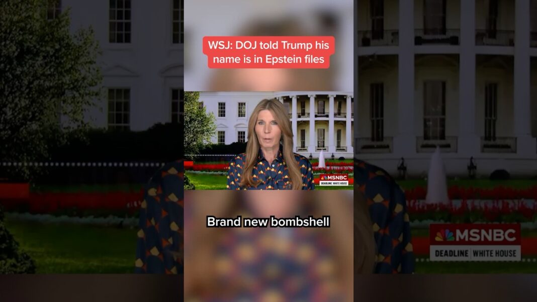 WSJ: DOJ told Trump his name is in Epstein files