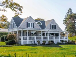 A cape cod style home