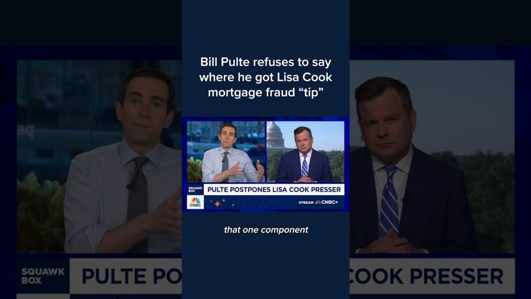 Bill Pulte refuses to say where he got Lisa Cook mortgage fraud ‘tip’
